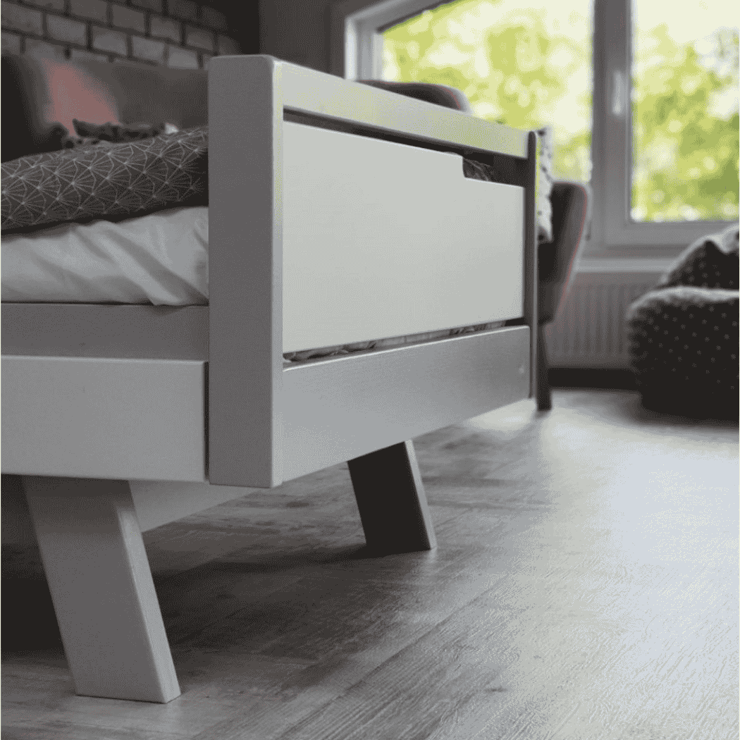 Postel pro Teenagery Lussi 190 Gekko Kids, Bílá / Šedá